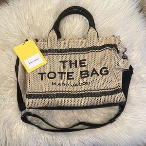 MARC JACOBS The Straw Jacquard Tote Bag